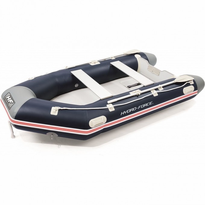 Надувная лодка BESTWAY "MIROVIA PRO" 330х162х44см с жёстким дном, вёсла 162см, насос, транец, до 640кг 65049 BW