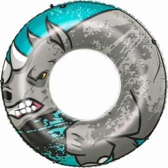 Надувной круг BESTWAY НОСОРОГ 119см со шнуром, от 12 лет Надувной круг BESTWAY НОСОРОГ 119см со шнуром, от 12 лет